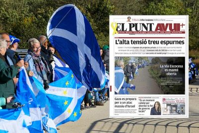 How Scottish and European media covered the Chain of Freedom