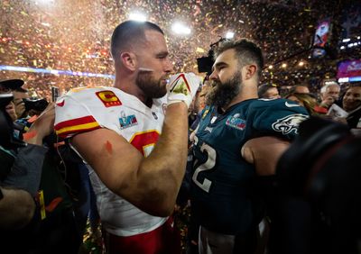 Travis Kelce to Sing on Charity Christmas Album With Jason Kelce, Eagles Offensive Linemen