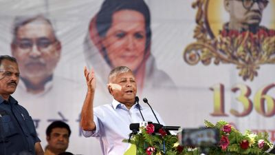 INDIA leader to be chosen at opportune time: Lalu Prasad