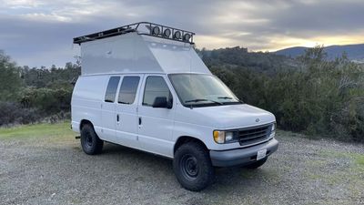 Ford Cargo Van Camper Conversion Has The Tallest Roof We've Ever Seen