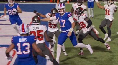 Bills’ Josh Allen Coolly Stared Down Buccaneers Defender While Scoring a Touchdown