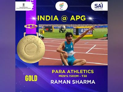 Asian Para Games: Raman Sharma's record-breaking run marks another gold for India