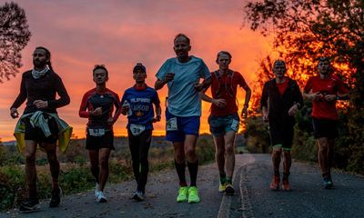 Ultrarunner Harvey Lewis reaches the end of Lazarus Lake’s endless backyard