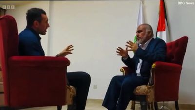 Hamas spokesman storms out of BBC interview after being asked how group justified killing Israeli families