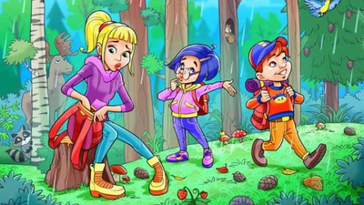 Optical illusion: You're a brainy guy if you can find the umbrella for this camping group