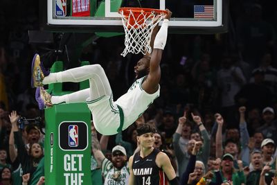 Celtics burn Heat in home opener, Boston grabs 119-111 victory over Miami