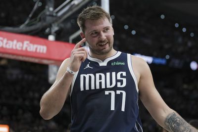 Luka Dončić Drains Circus Three-Pointer to Seal Mavs Win, Notch Career-Best Mark