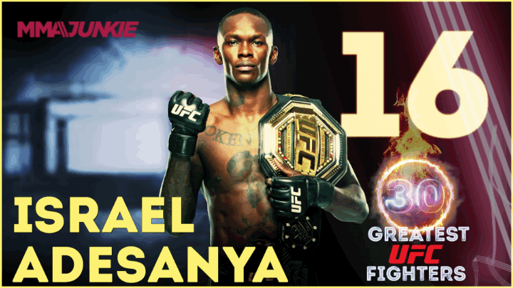 30 greatest UFC fighters of all time: Israel Adesanya ranked No. 16