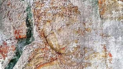 1,300-year-old Pallava paintings in ruins at Tamil Nadu’s Panamalai
