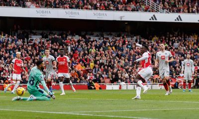 Eddie Nketiah puts on show with hat-trick in Arsenal rout of Sheffield United
