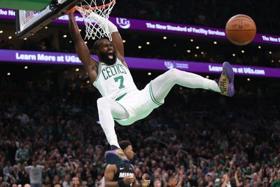 Jaylen Brown was clutch in the Boston Celtics’ home-opening win vs. the Miami Heat