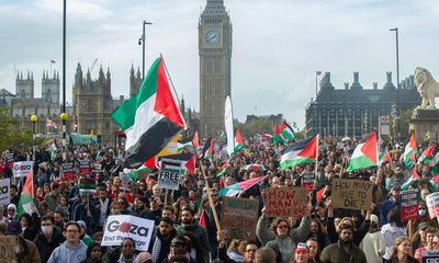 Two arrested at London demonstration for Israel-Hamas ceasefire