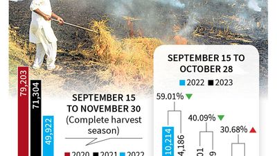 Incidents of stubble burning fall in Punjab, Haryana; rise in U.P.