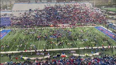 Kansas Fans Storm Field for First Win Over Oklahoma Since the 1990s