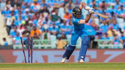 Watch: Shubman Gill bowled by a beauty in World Cup game against England