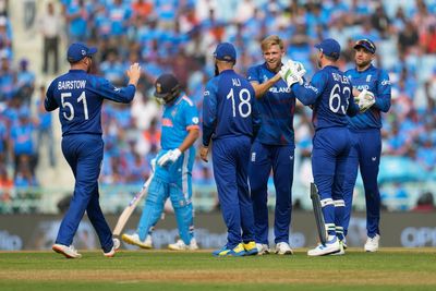 England’s best bowling performance of World Cup restricts India to 229 for nine