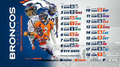 Denver Broncos 2023 Schedule