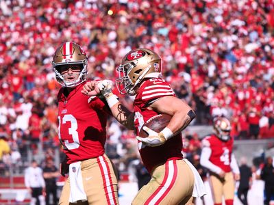 Watch: Brock Purdy finds Christian McCaffrey for TD pass vs. Bengals