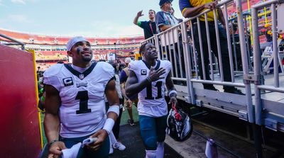 Jalen Hurts Salutes A.J. Brown After Eagles Receiver Makes NFL History