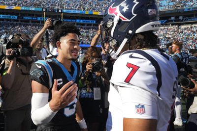 Bryce Young and C.J. Stroud meet up after thrilling Week 8 showdown