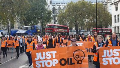 Police arrest 62 protesters at Just Stop Oil demonstration in Parliament Square