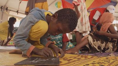 Sudanese refugee children in Chad face malnutrition and trauma