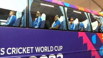 Watch: Team India arrives in Mumbai ahead of World Cup clash against Sri Lanka