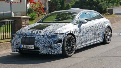 Mercedes-AMG GT4 EV Spied For The First Time As Porsche Taycan Rival