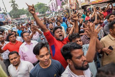 Bangladesh's ruling party holds rally to denounce 'violent opposition protests' ahead of elections
