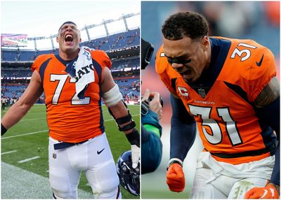 These photos of Justin Simmons and Garett Bolles sum up what beating Chiefs meant to Broncos
