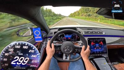 Watch Hybrid Mercedes-AMG S63 Hit 186 MPH In Autobahn Blast