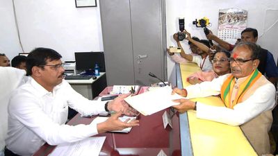 CM Chouhan files nomination papers from Budhni