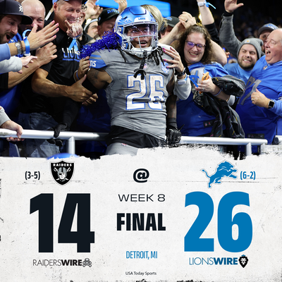 Quick takeaways from the Lions’ Monday Night Football win over the Raiders