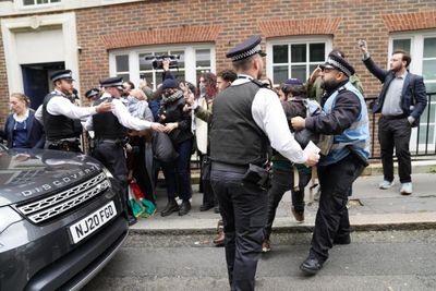 Protesters surround Keir Starmer's car after Gaza speech