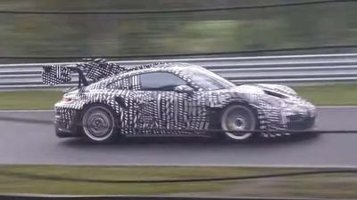 Porsche 911 GT3 RS Spied On Nurburgring With New Manthey Kit And Giant Wing