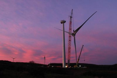 Turbines set up at 'UK's largest consumer-owned wind farm' in Scotland