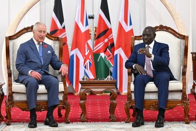 King Charles arrives in Kenya for a state visit and will acknowledge ‘painful aspects’ of the past