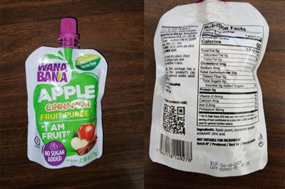 FDA warns that WanaBana fruit pouches contain high lead levels, endangering children