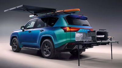 Lexus Built A Color-Shifting LX 600 For Paddle Boarders That Has Kitchen On The Back