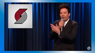 Jimmy Fallon mocks unusual NBA logo design in hilarious rap