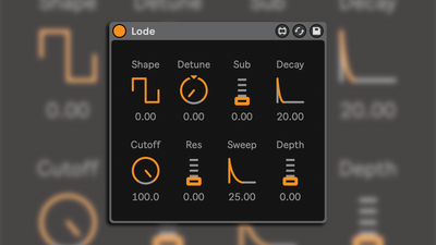 Lode is a brilliantly simple free synth for Ableton Live and Push 3 that sounds a lot like the Roland TB-303