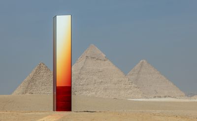 An exhibition at Egypt’s Pyramids of Giza reframes a historical space