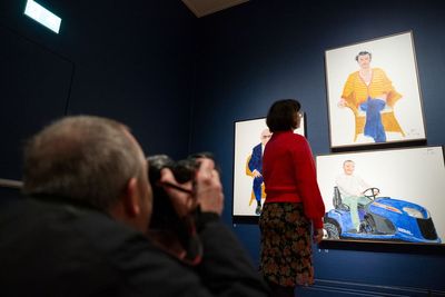 Hockney’s Harry Styles picture goes on display at National Portrait Gallery