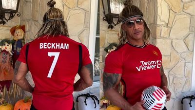 David Beckham declares Dwayne Johnson ‘winner’ of Halloween after dressing up as him