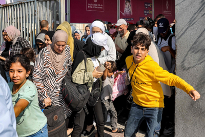 Israel-Gaza war – live: IDF says two Hamas leaders killed in refugee camp strike as civilian toll rises to 195