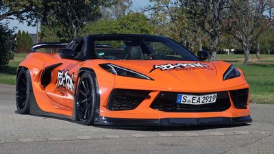 Chevy Corvette Rides Wide And Low On Air Suspension And Japanese Body Kit
