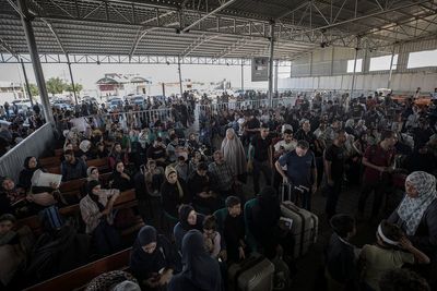 Watch live view of Rafah border as crossing expected to open for second day