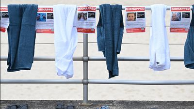 Posters of Israeli hostages vandalised at Bondi Beach