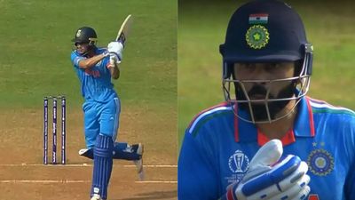 Watch: Shubman Gill's cracking hit leaves Virat Kohli in disbelief