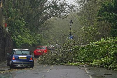 Storm Ciaran forces school closures and brings travel chaos after 100mph winds